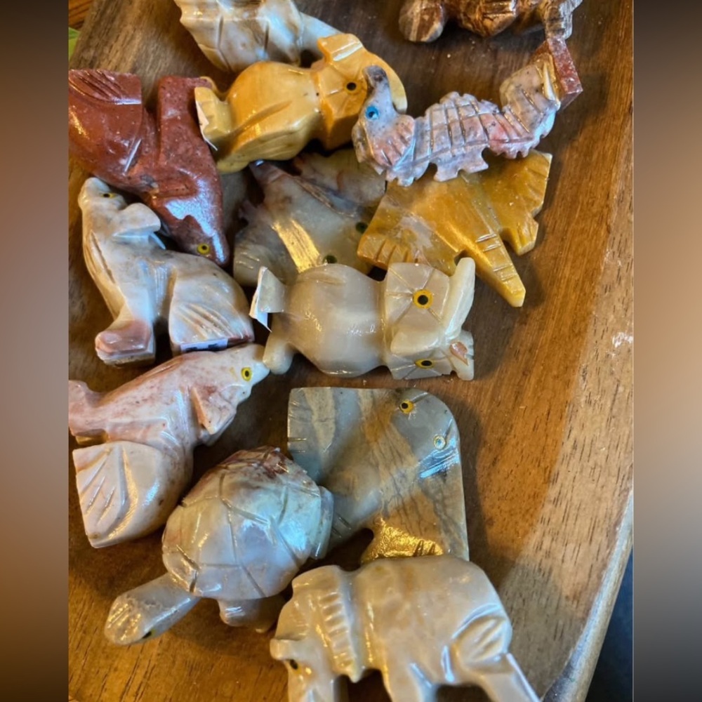 Soapstone animal figurines! Pick 3/20.00